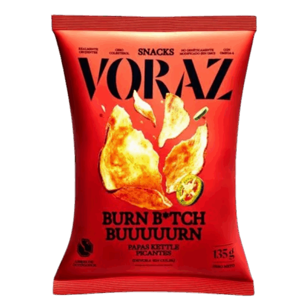 VORAZ PAPAS KETTLE PICANTE 135g