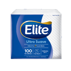 ELITE SERVILLETA DOBLADA EN 4 * 100 PL*6 UND